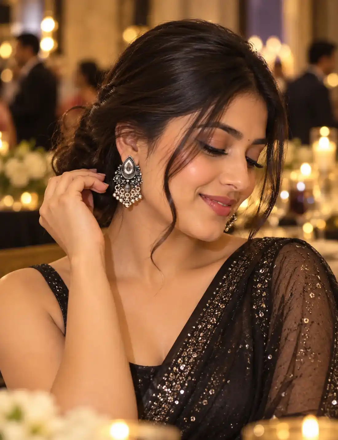 Client wearing ZhemExim jewellery