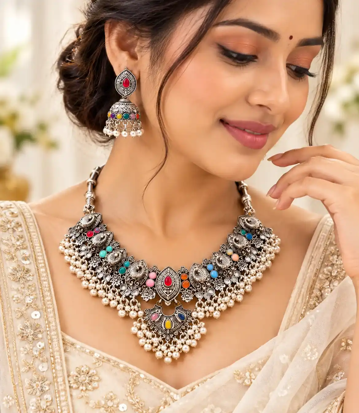 Elegant Indian Bridal Jewelry Portrait_11zon