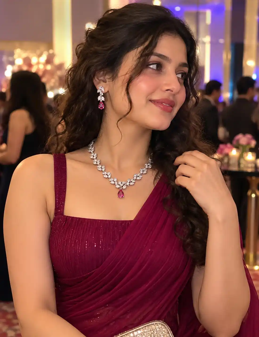 Client wearing ZhemExim jewellery