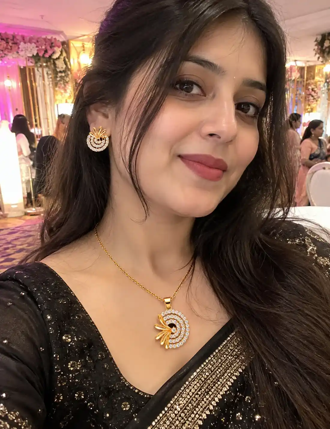 Client wearing ZhemExim jewellery