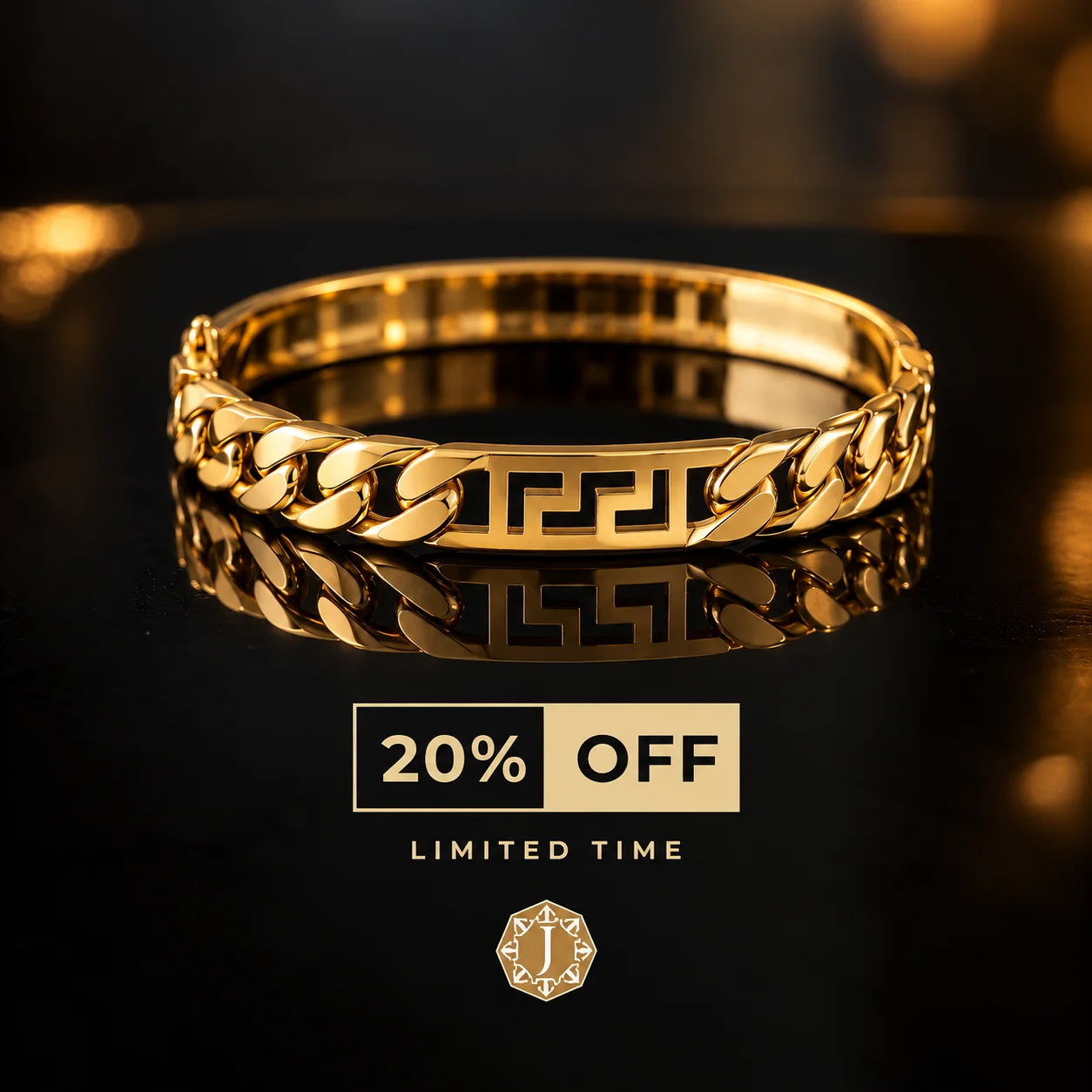 Luxury Gold Bracelet — 20 Off